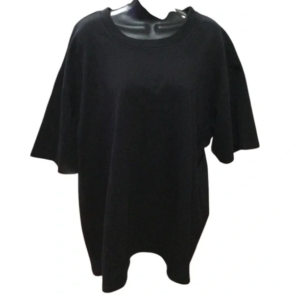 Good American black Oversized Crew tee - Picture 1 of 8